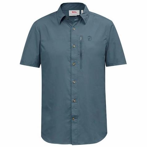 Fjallraven Abisko Shirts Blue Singapore For Men (SG-326030)